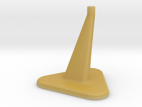 Model Stand / 3mm diameter on top / Hollowed 0,8mm in Tan Fine Detail Plastic