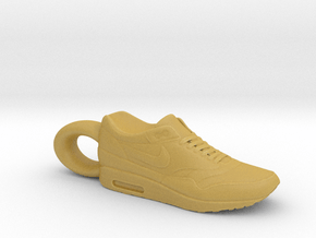 Nike Air Max 1 Sneaker Pendant in Tan Fine Detail Plastic