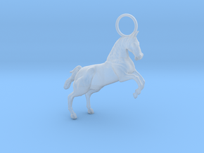 Horse Earring/Pendant in Clear Ultra Fine Detail Plastic