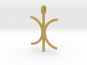 Eris Symbol Jewelry Pendant in Tan Fine Detail Plastic