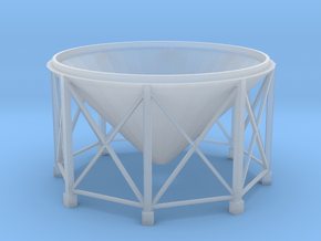 Silo Base in Clear Ultra Fine Detail Plastic