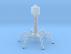 Bacteriophage T4 in Clear Ultra Fine Detail Plastic