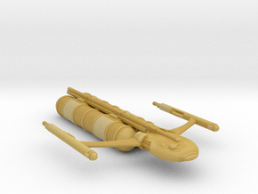 Civilian Modular Freighter with Tanker Pods in Tan Fine Detail Plastic