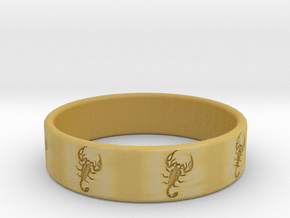 Scorpio Ring in Tan Fine Detail Plastic