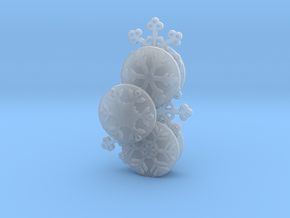 Gears of Winter Ornament in Clear Ultra Fine Detail Plastic