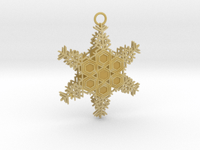 Snowflake 1 in Tan Fine Detail Plastic