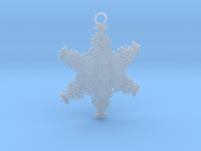 Snowflake 1 in Clear Ultra Fine Detail Plastic