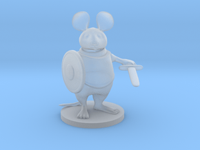 Mouse Warrior - Small Scale in Clear Ultra Fine Detail Plastic