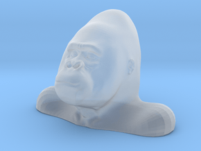 Gorilla Bust Sculpt in Clear Ultra Fine Detail Plastic