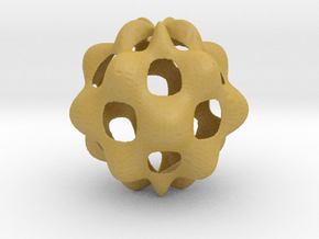 Oscillating spherical surface in Tan Fine Detail Plastic