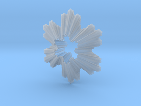 Koch Snowflake Ornament in Clear Ultra Fine Detail Plastic