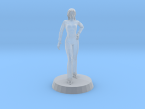 Woman - Confident Stance in Clear Ultra Fine Detail Plastic