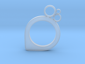 Subcircle ring in Clear Ultra Fine Detail Plastic