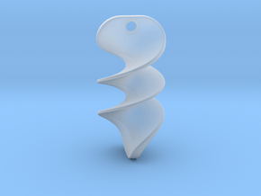 Geometric Necklace / Pendant-13 in Clear Ultra Fine Detail Plastic