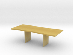 Wood Slab Table - 001 1:12 scale in Tan Fine Detail Plastic