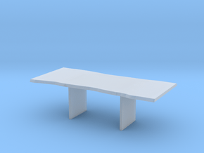 Wood Slab Table - 001 1:12 scale in Clear Ultra Fine Detail Plastic