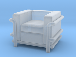 Le Corbusier chair in Clear Ultra Fine Detail Plastic