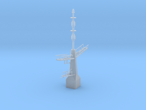 1/96 / 1/100 scale British Navy Type 23 Aft Mast in Clear Ultra Fine Detail Plastic