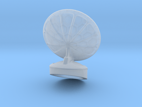 Free Standing Radar Dish 6mm Scale in Clear Ultra Fine Detail Plastic