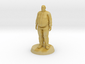 Fat Business Man in Tan Fine Detail Plastic