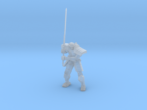 Robot Samurai Skeleton 01 in Clear Ultra Fine Detail Plastic