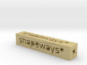 Shapeways Stick 1 - S in Tan Fine Detail Plastic
