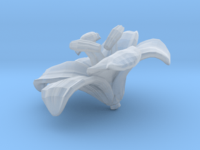 Lily Flower Rock 1 - L in Clear Ultra Fine Detail Plastic