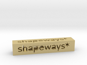 Shapeways Stick 1 - XS in Tan Fine Detail Plastic