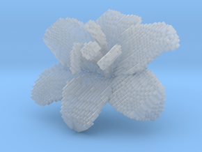 Lily Flower 1 Block - M in Clear Ultra Fine Detail Plastic