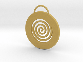 Endless Cirkle pendant.  in Tan Fine Detail Plastic