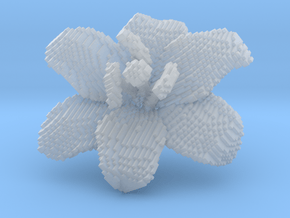 Lily Flower 1 Block - S1 in Clear Ultra Fine Detail Plastic