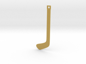DRAW bookmark - hockey stick in Tan Fine Detail Plastic