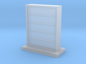 Filled Bookcase in Clear Ultra Fine Detail Plastic