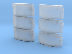 1:87 / H0 Clip-On Reefer Container Set1 in Clear Ultra Fine Detail Plastic