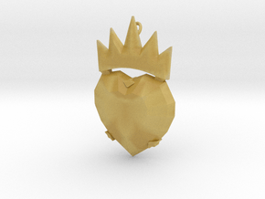 Disney Descendants Evie heart shaped pendant in Tan Fine Detail Plastic