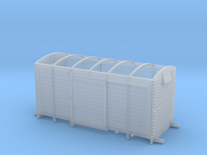 LMS 12 ton Vent Van body, no roof - 4mm scale in Clear Ultra Fine Detail Plastic