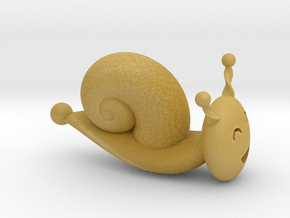Golden Snail in Tan Fine Detail Plastic