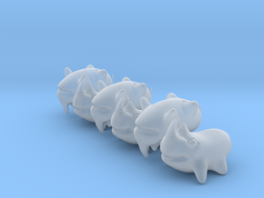 Rhinoceros Beans in Clear Ultra Fine Detail Plastic
