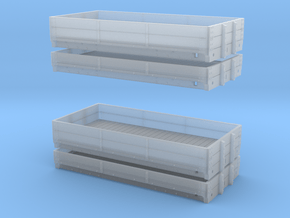 3mm LNWR D1 and D2 Wagons in Clear Ultra Fine Detail Plastic