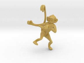  3D-Monkeys 003 in Tan Fine Detail Plastic
