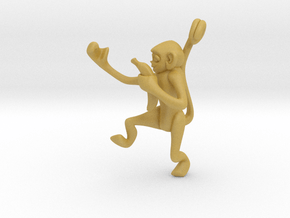 3D-Monkeys 012 in Tan Fine Detail Plastic