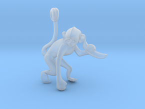 3D-Monkeys 013 in Clear Ultra Fine Detail Plastic