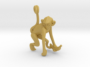 3D-Monkeys 014 in Tan Fine Detail Plastic