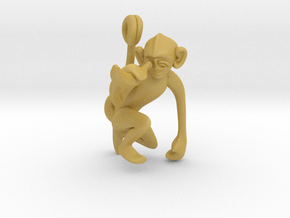 3D-Monkeys 015 in Tan Fine Detail Plastic