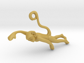 3D-Monkeys 020 in Tan Fine Detail Plastic