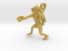 3D-Monkeys 023 in Tan Fine Detail Plastic