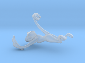 3D-Monkeys 027 in Clear Ultra Fine Detail Plastic