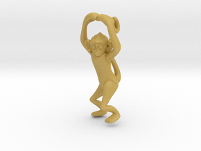 3D-Monkeys 031 in Tan Fine Detail Plastic