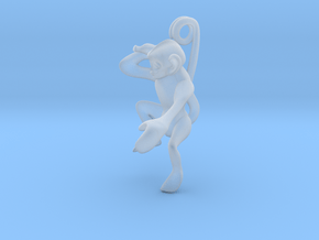 3D-Monkeys 040 in Clear Ultra Fine Detail Plastic