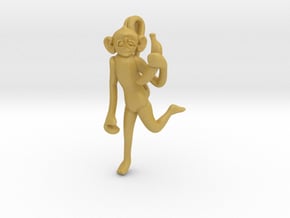 3D-Monkeys 046 in Tan Fine Detail Plastic